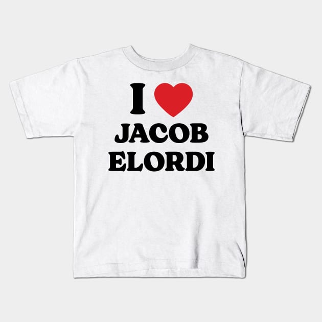 I Heart Jacob Elordi v2 Kids T-Shirt by Emma